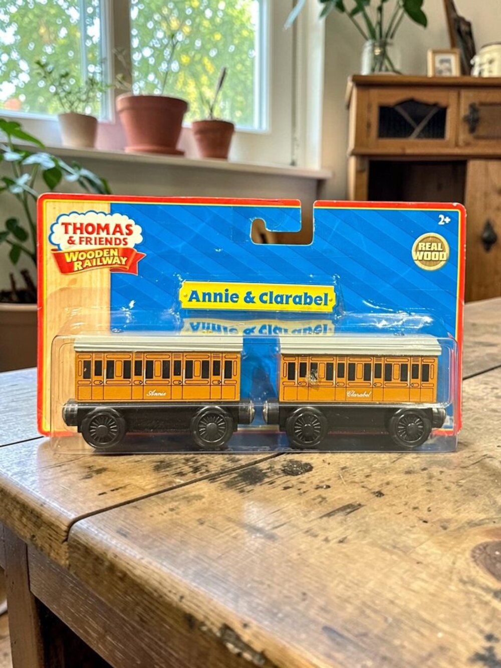 Vintage Thomas & Friends Wooden Railway Annie and Clarabel - New in Box